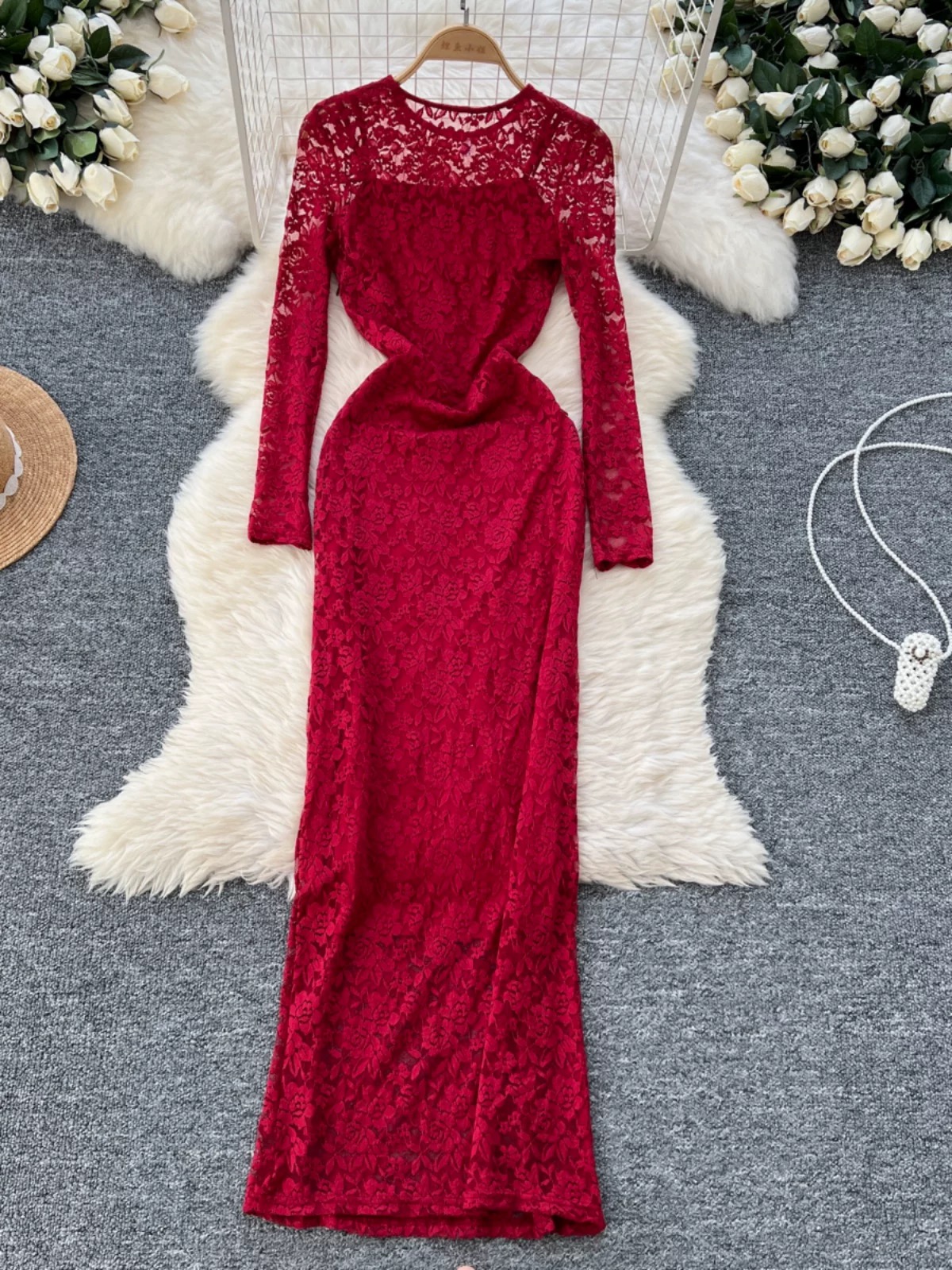 Meet my expectations lace dress FBC411 images